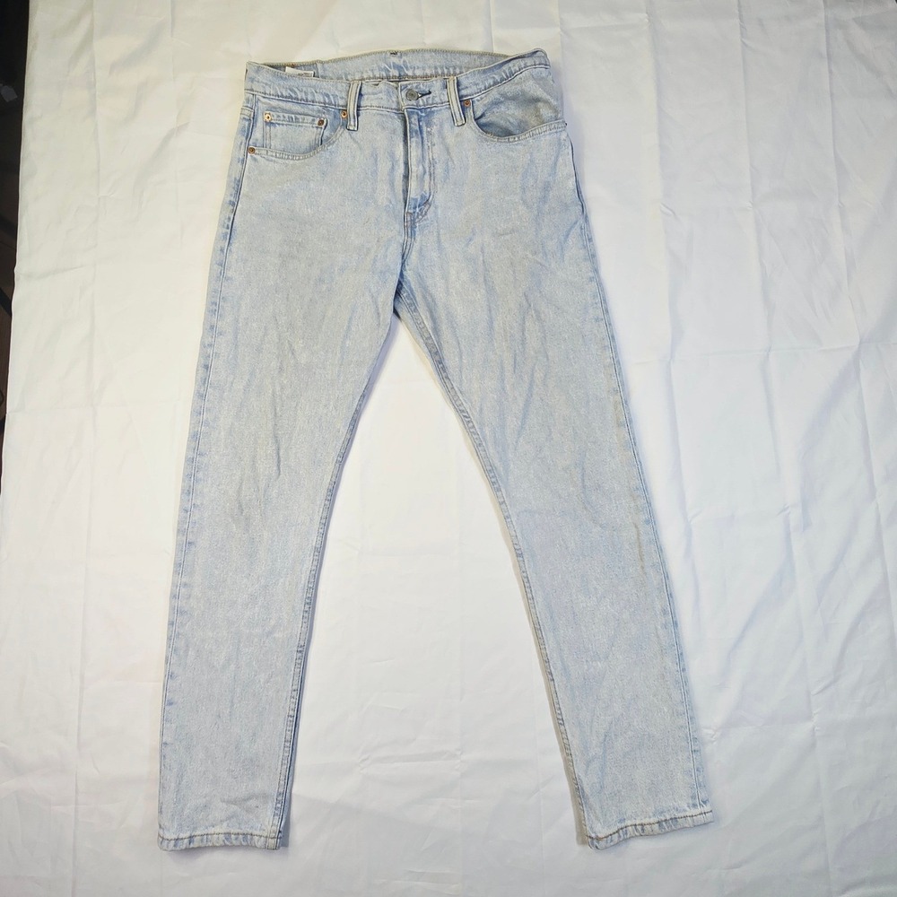 Levi's Men 512 Jeans 33x32 Light Wash Blue Denim Stretch B92